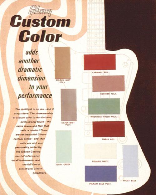 Fender Custom Color Chart